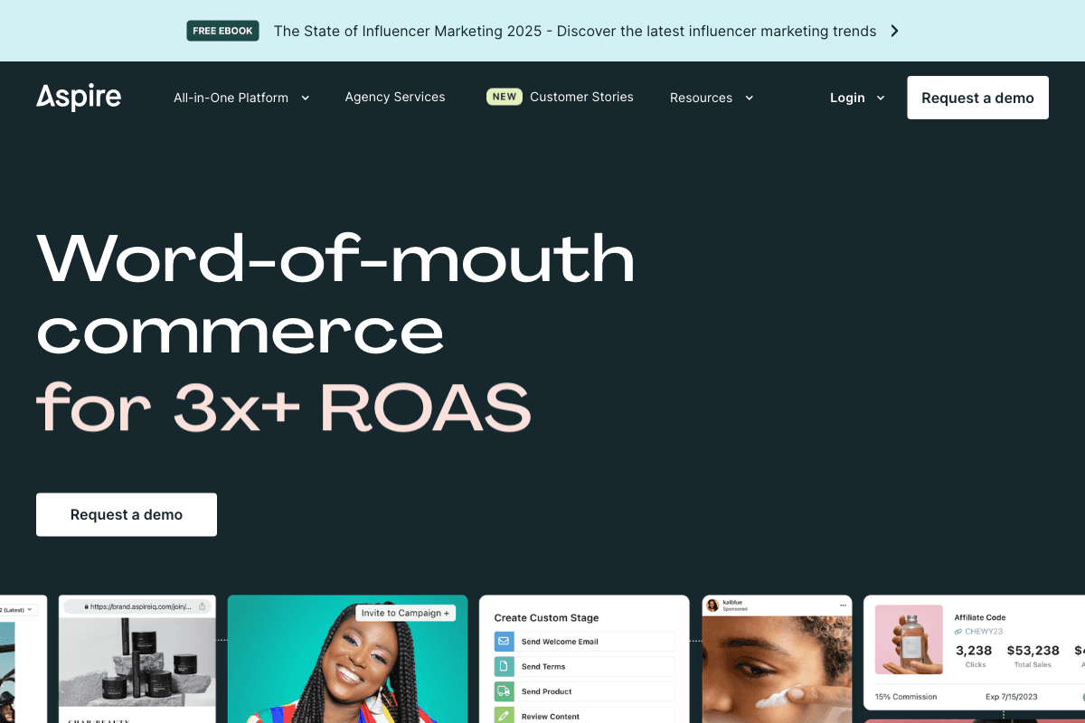 AspireIQ homepage interface screenshot