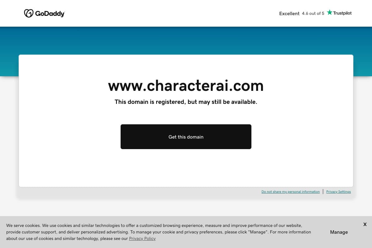 Character AI screenshot
