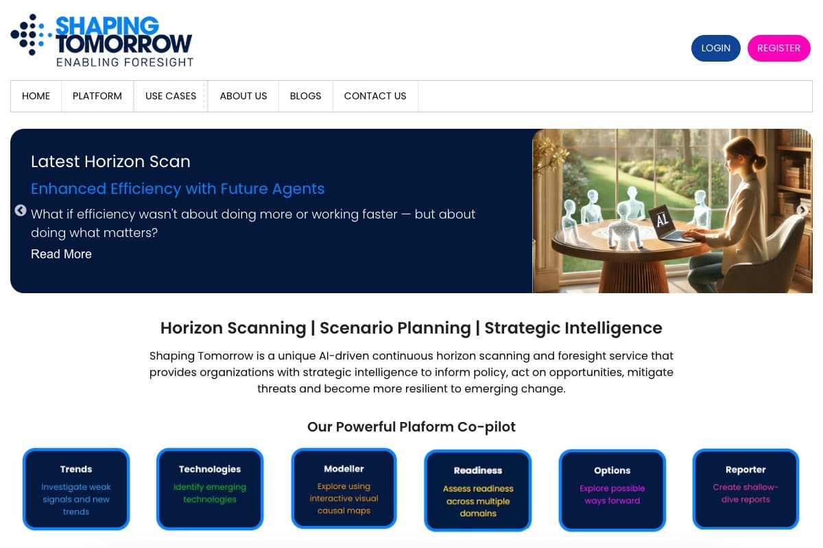 Shaping Tomorrow screenshot