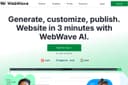 Webwave homepage interface and features - marketing tool review