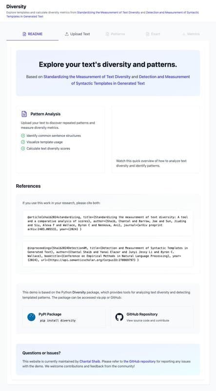 AI Templates homepage interface - marketing tool review