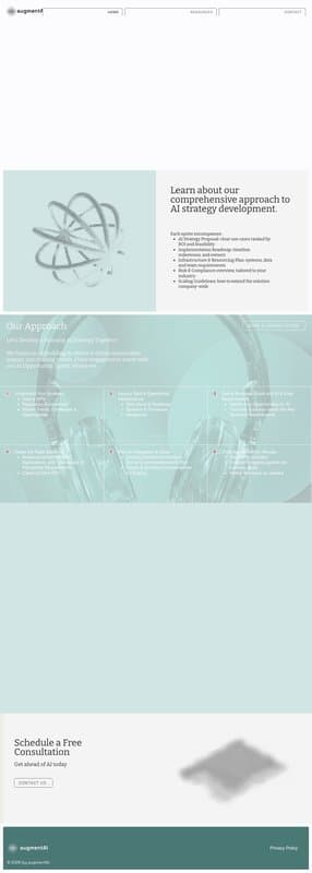 Augment AI homepage interface - marketing tool review