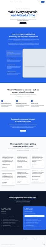 Bitesized homepage interface - marketing tool review