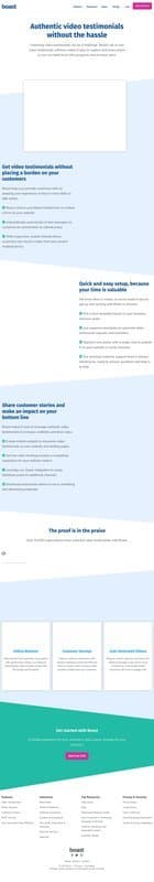 Boast homepage interface - marketing tool review