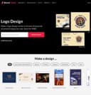 Brandcrowd homepage interface - marketing tool review