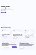 Builder.io homepage interface - marketing tool review