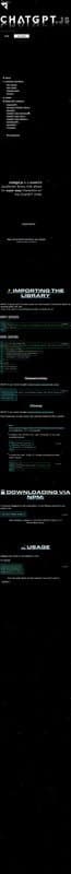Chatgpt.js homepage interface - marketing tool review