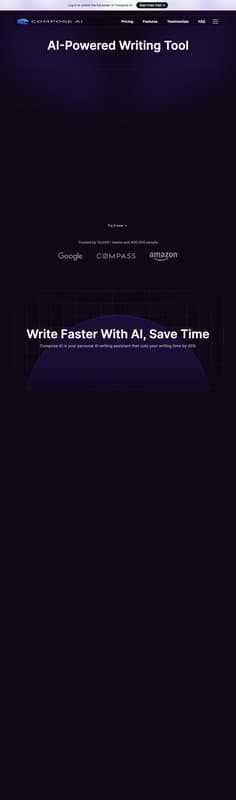 Compose homepage interface - marketing tool review