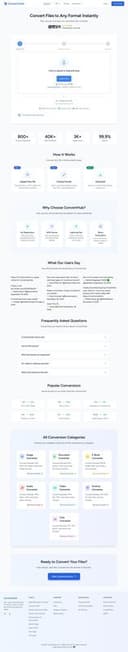 Converthub homepage interface - marketing tool review