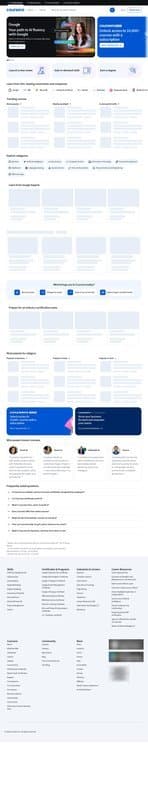 Coursera homepage interface - marketing tool review