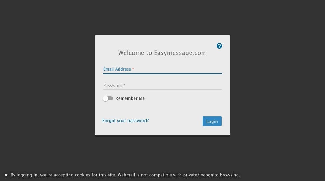 EasyMessage homepage interface - marketing tool review