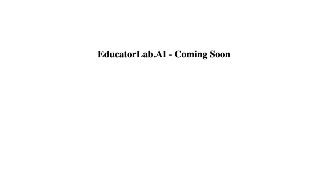 EducatorLab homepage interface - marketing tool review