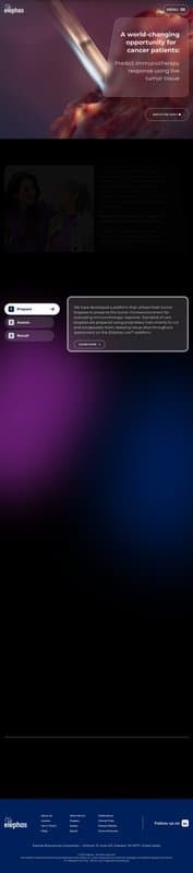 Elephas homepage interface - marketing tool review