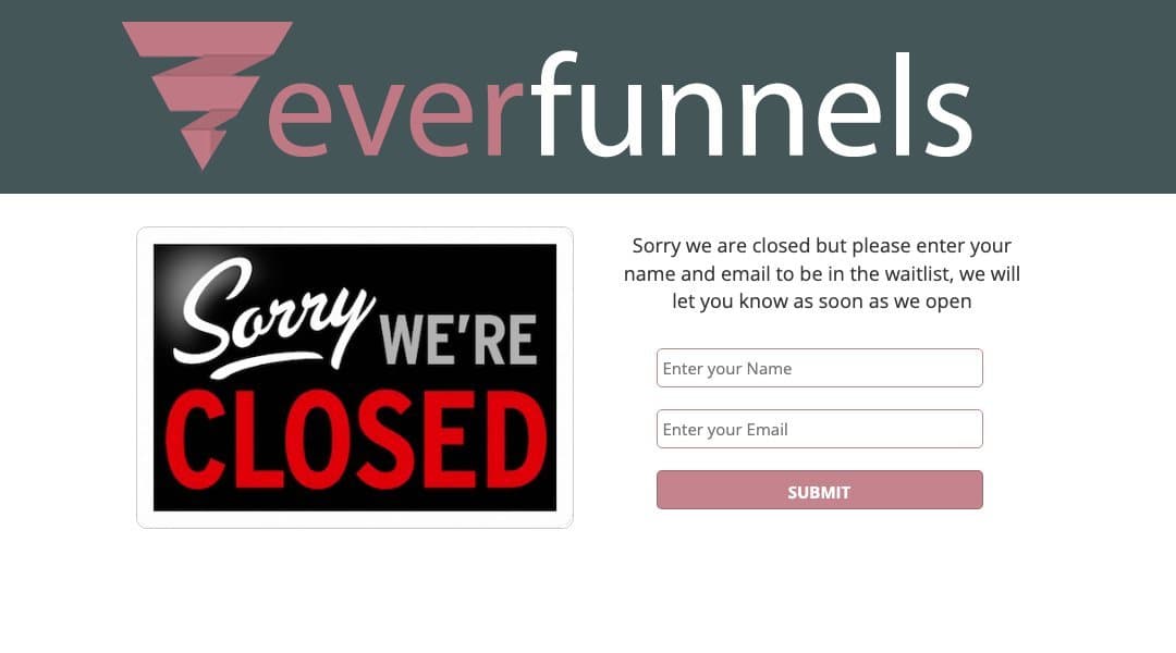 Everfunnels homepage interface - marketing tool review