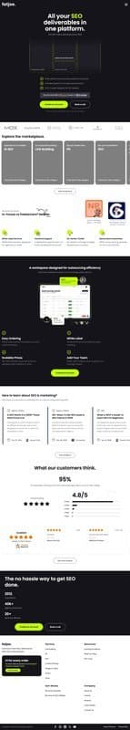 Fat Joe homepage interface - marketing tool review