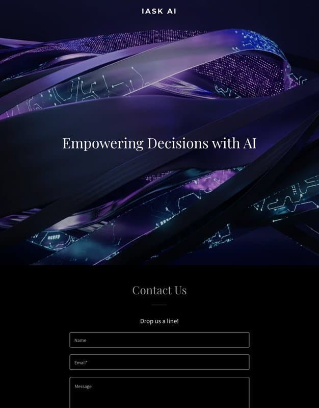 iAsk.AI homepage interface - marketing tool review