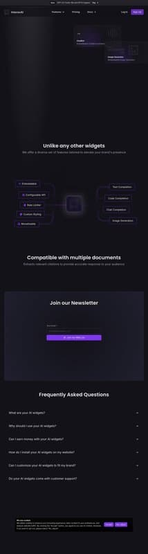 InteraxAI homepage interface - marketing tool review