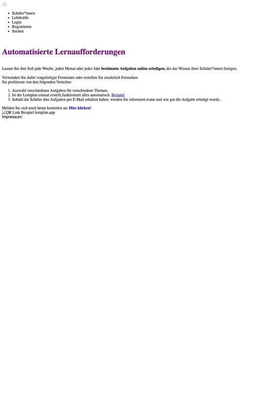 LearnPlan homepage interface - marketing tool review