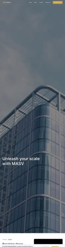 MASV homepage interface - marketing tool review