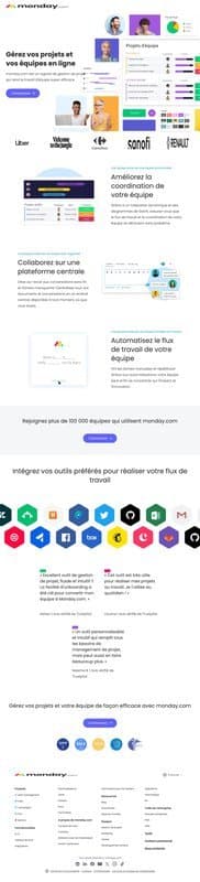 monday.com homepage interface - marketing tool review
