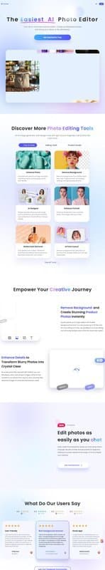 PicWish homepage interface - marketing tool review