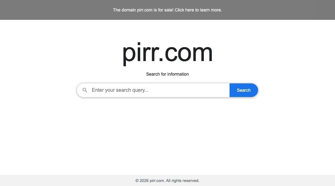 Pirr homepage interface - marketing tool review