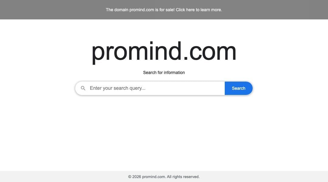 Promind homepage interface - marketing tool review
