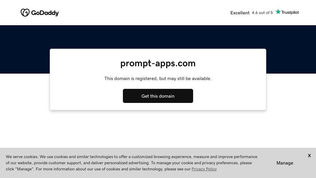 Prompt Apps homepage interface - marketing tool review