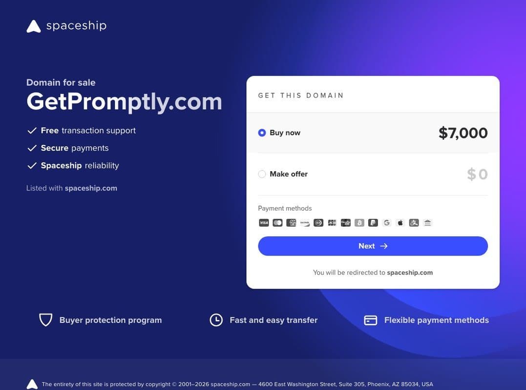 Promptly homepage interface - marketing tool review