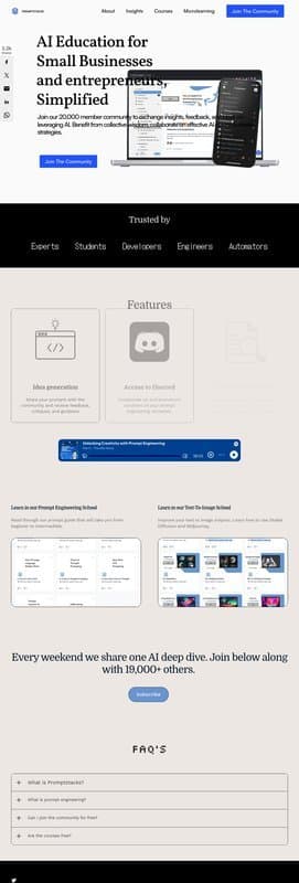 PromptStacks homepage interface - marketing tool review