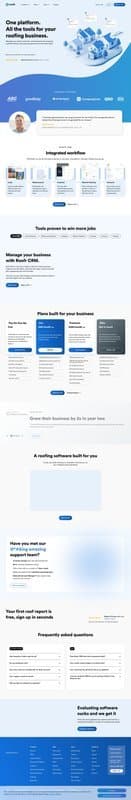Roofr homepage interface - marketing tool review