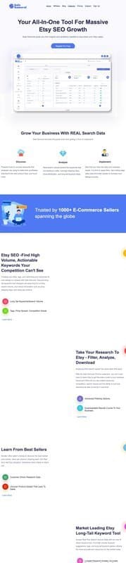 Sale Samurai homepage interface - marketing tool review