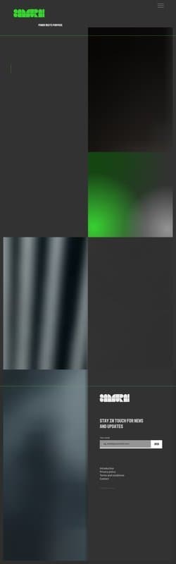 SamurAI homepage interface - marketing tool review