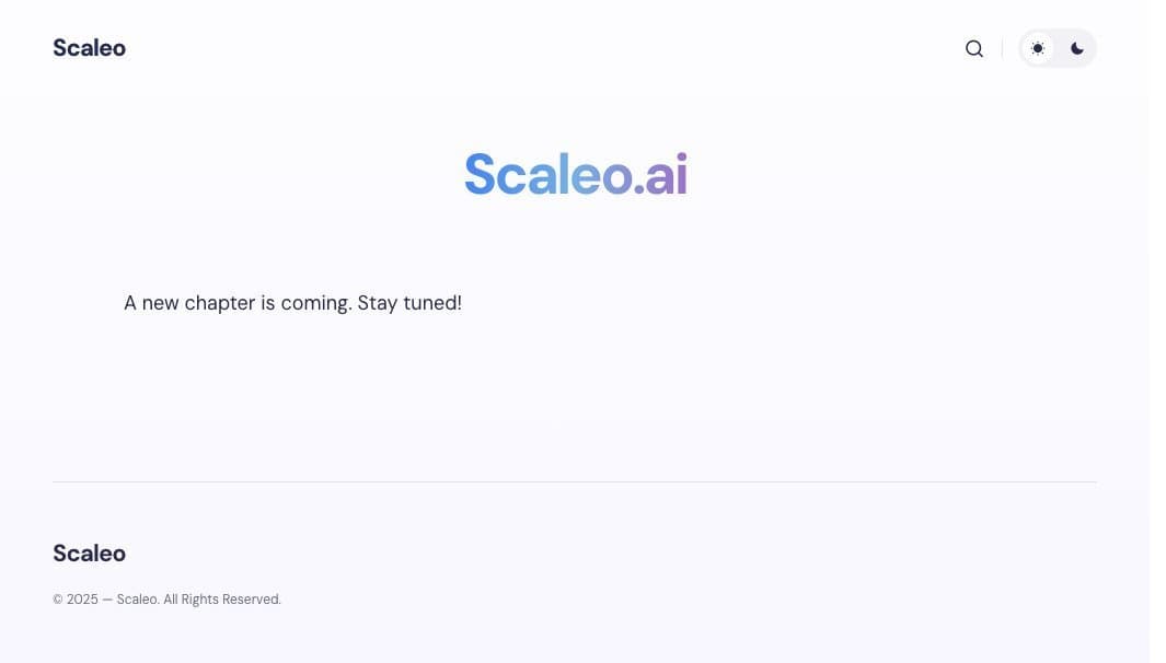 Scaleo homepage interface - marketing tool review