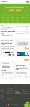 Screaming Frog homepage interface - marketing tool review