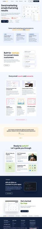 Seamailer homepage interface - marketing tool review