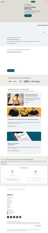 SellersFi homepage interface - marketing tool review