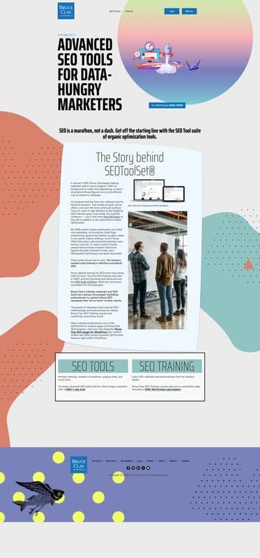 SeoTools homepage interface - marketing tool review