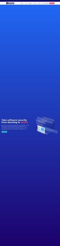 SOOS homepage interface - marketing tool review