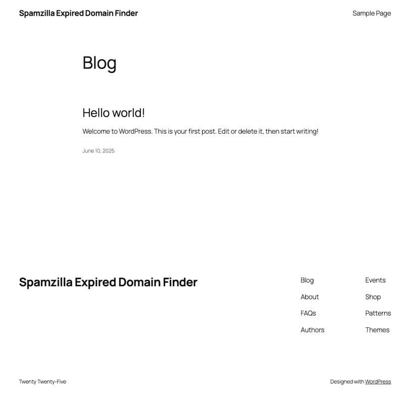 Spamzilla homepage interface - marketing tool review