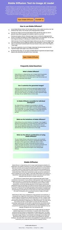 Stable Diffusion homepage interface - marketing tool review