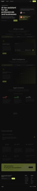 TaxGPT homepage interface - marketing tool review