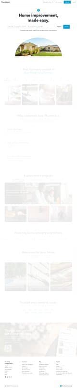 Thumbtack homepage interface - marketing tool review