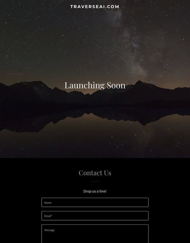 Traverse AI™ homepage interface - marketing tool review