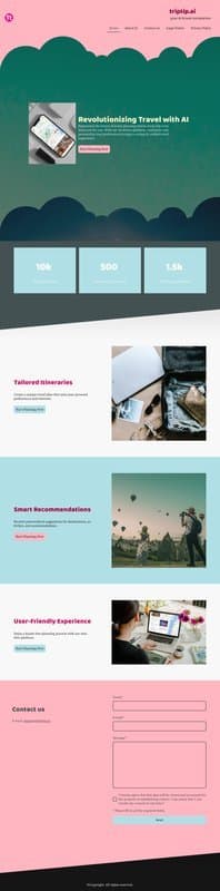 TripTip homepage interface - marketing tool review