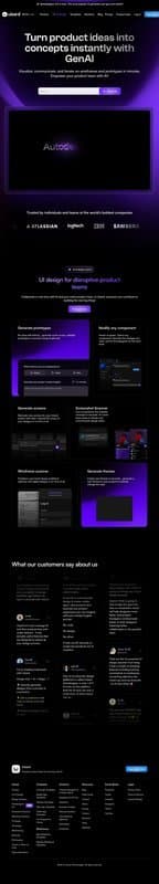 UIzard homepage interface - marketing tool review