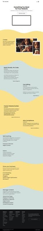 Vanjaro homepage interface - marketing tool review