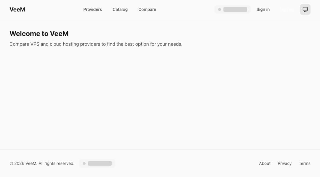 Veem homepage interface - marketing tool review