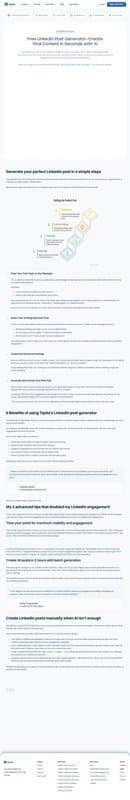 Viral Post Generator homepage interface - marketing tool review