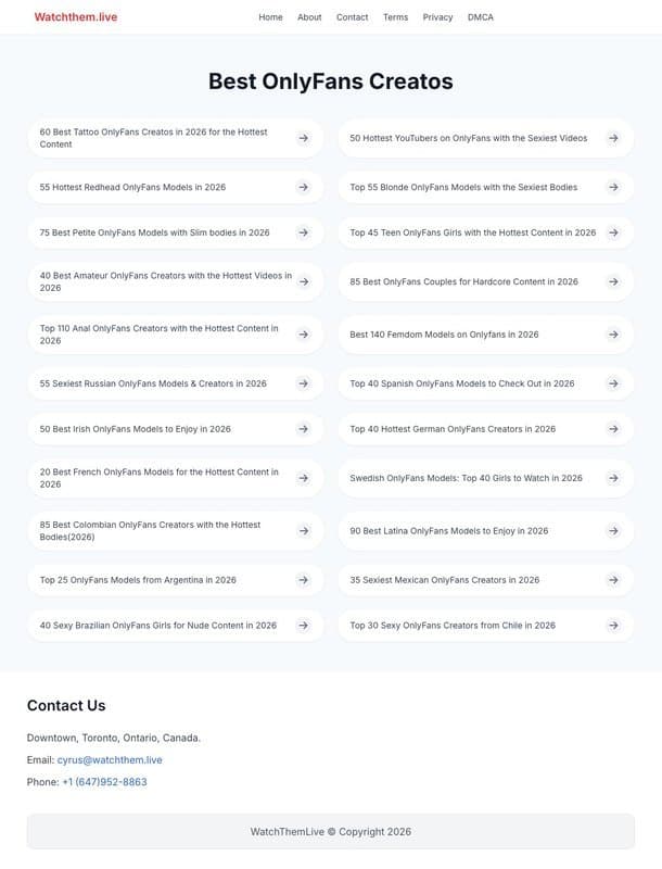 WatchThem.Live homepage interface - marketing tool review